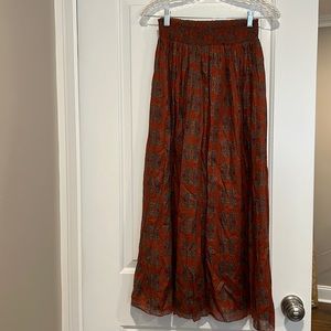 BoHo style maxi skirt.